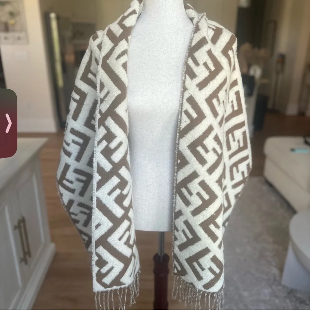 Fendi - Vintage Zucca Logo Printed Scarf